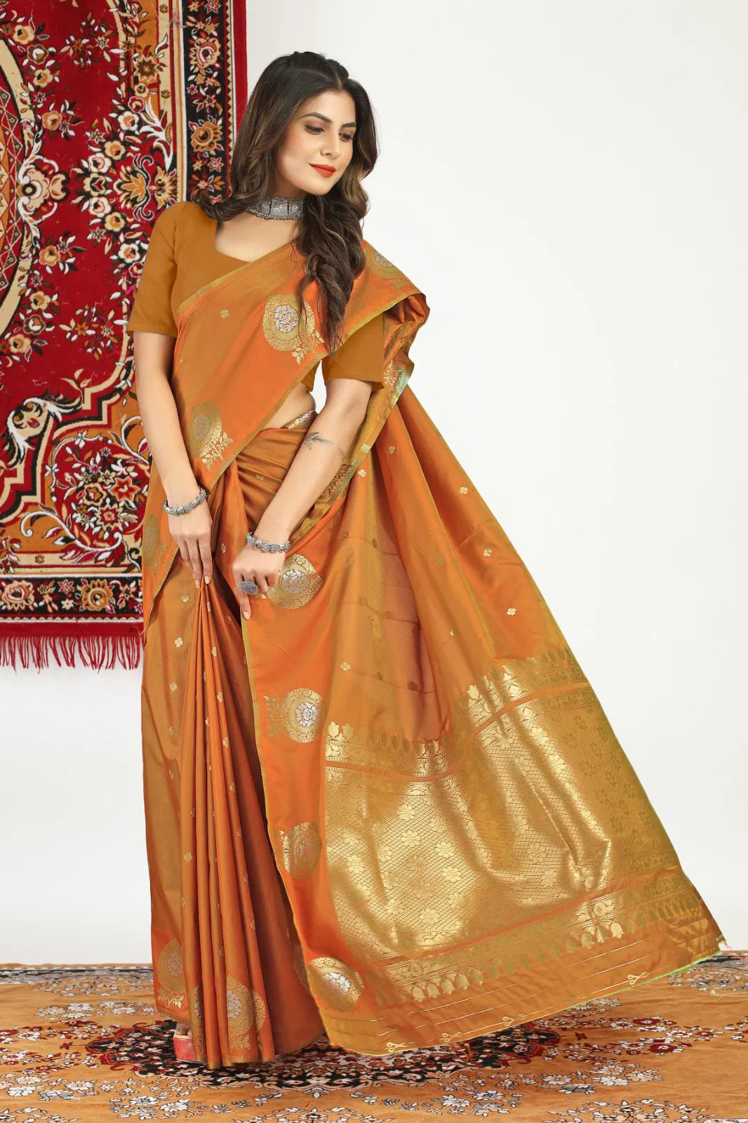 Triva Silk Handloom Kanchipuram Pure Silk Sarees Catalog